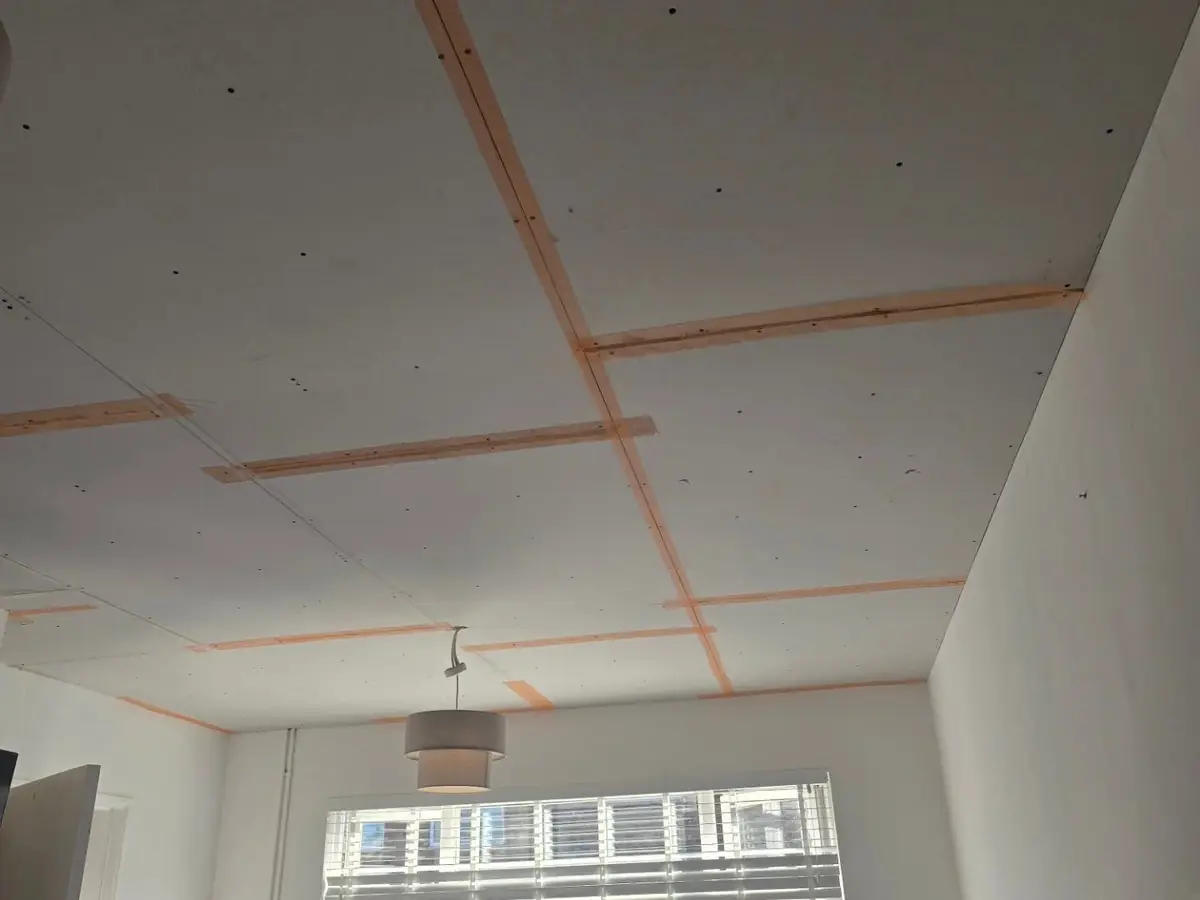 New ceiling boarded and skimmed by ST Plastering & Rendering